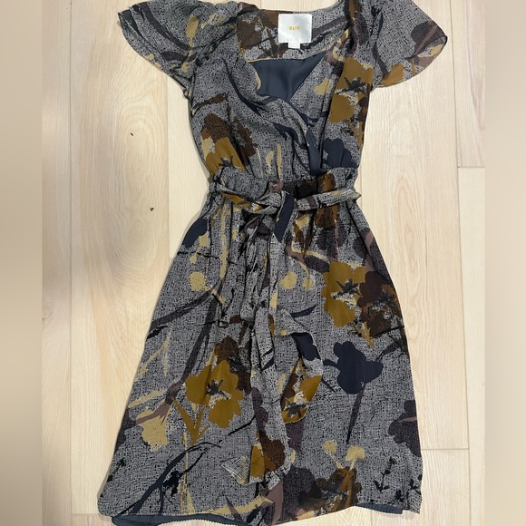 Silk Maeve x Anthropologie Bronwen faux wrap midi dress: - Picture 2 of 6